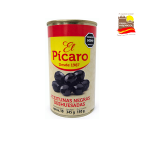 ACEITUNAS NEGRAS DESHUESADAS EL PICARO 350 GR