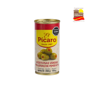 ACEITUNAS VERDES RELLENAS DE PIMIENTO  EL PICARO 350 GR